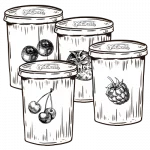 Image de pots de yaourt
